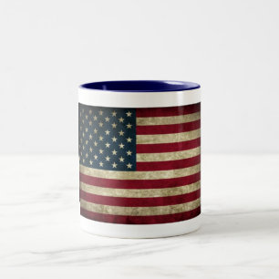 Tasse 2 Couleurs Musique à drapeau américain