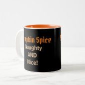 Tasse 2 Couleurs Musique à épices citrouille (Devant gauche)