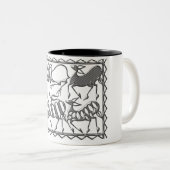 Tasse 2 Couleurs Musique africaine (Devant droit)