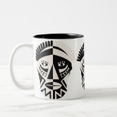 Tasse 2 Couleurs Musique africaine de masques (Gauche)
