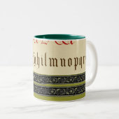 Tasse 2 Couleurs Musique Alphabet (Devant droit)