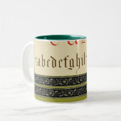 Tasse 2 Couleurs Musique Alphabet (Devant gauche)