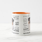 Tasse 2 Couleurs Musique Aussie Traits (Centre)