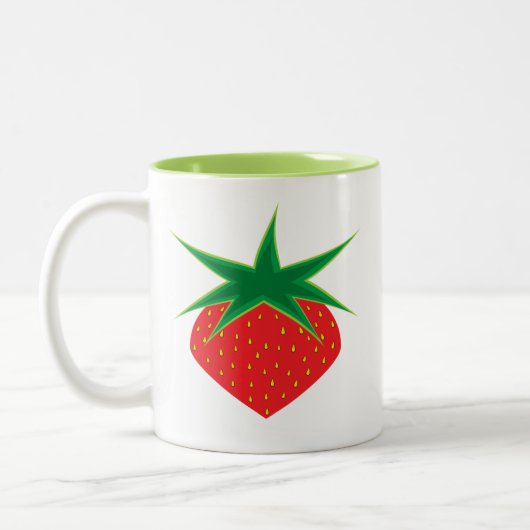 Tasse 2 Couleurs Musique aux fraises (Gauche)