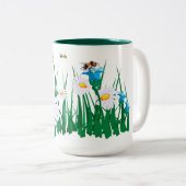 Tasse 2 Couleurs Musique avec couleur à l'intérieur (Devant droit)