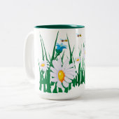 Tasse 2 Couleurs Musique avec couleur à l'intérieur (Devant gauche)