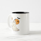 Tasse 2 Couleurs Musique avec design Halloween (Devant gauche)