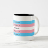 Tasse 2 Couleurs Musique binaire trans (Devant droit)