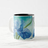 Tasse 2 Couleurs Musique bleue Iris (Devant gauche)