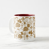 Tasse 2 Couleurs Musique Brown blanche (Devant gauche)