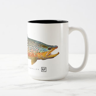 Tasse 2 Couleurs Musique Brown de truite