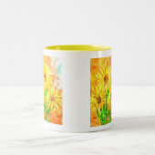 Tasse 2 Couleurs Musique café tournesol (Centre)