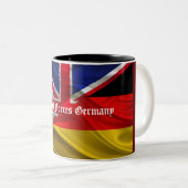 Tasse 2 Couleurs Musique commémorative allemande des forces britann (Devant droit)