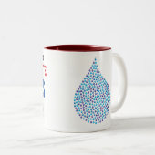 Tasse 2 Couleurs Musique conservatrice des larmes (Devant droit)