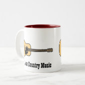 Tasse 2 Couleurs Musique country (Devant gauche)