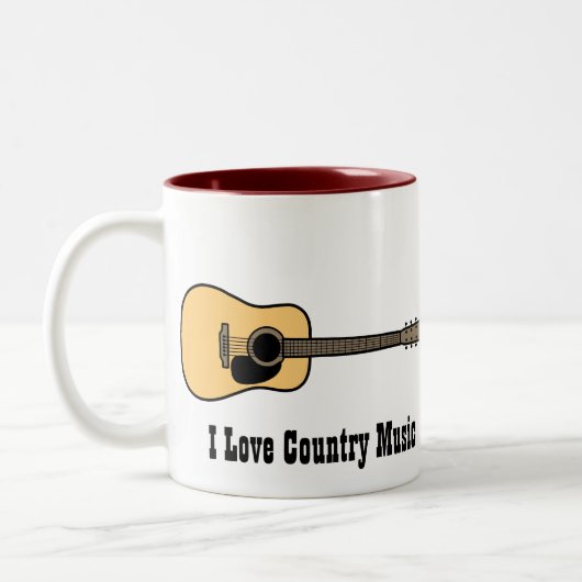 Tasse 2 Couleurs Musique country (Gauche)