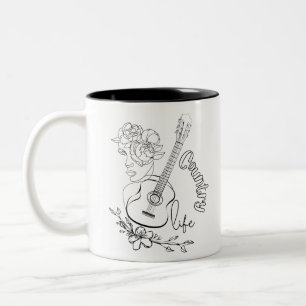 Tasse 2 Couleurs Musique country