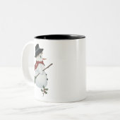 Tasse 2 Couleurs Musique country Snowman (Devant gauche)