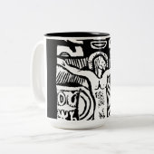Tasse 2 Couleurs Musique Crucifix (Devant gauche)
