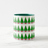 Tasse 2 Couleurs Musique d'arbre de Noël (Centre)