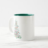 Tasse 2 Couleurs Musique d'arbre lunaire (Devant gauche)