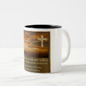 Tasse 2 Couleurs Musique d'art chrétien (Devant droit)