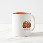 Tasse 2 Couleurs Musique d'automne (Devant droit)