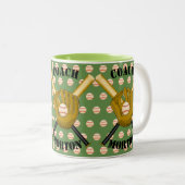 Tasse 2 Couleurs Musique de baseball (Devant droit)