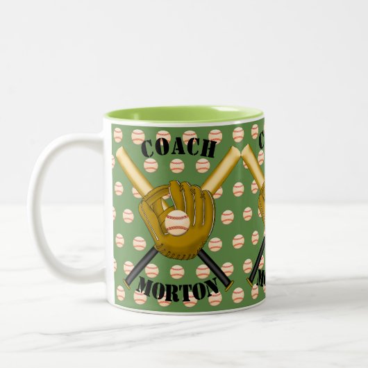 Tasse 2 Couleurs Musique de baseball (Gauche)
