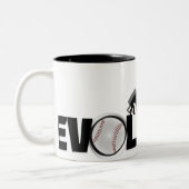 Tasse 2 Couleurs Musique de baseball de l'évolution (Gauche)