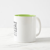 Tasse 2 Couleurs Musique de bloc de couleur (Devant droit)