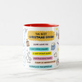 Tasse 2 Couleurs Musique de cacao de Noël (Centre)