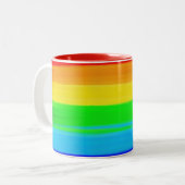Tasse 2 Couleurs Musique de café Rainbow Pride (Devant gauche)