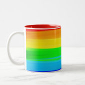 Tasse 2 Couleurs Musique de café Rainbow Pride (Gauche)