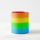 Tasse 2 Couleurs Musique de café Rainbow Pride (Centre)