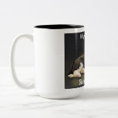 Tasse 2 Couleurs Musique de café Sheepadoodle (Gauche)