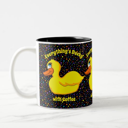Tasse 2 Couleurs Musique de canard jaune (Gauche)