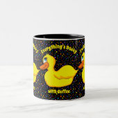 Tasse 2 Couleurs Musique de canard jaune (Centre)