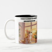 Tasse 2 Couleurs Musique de chat (Gauche)