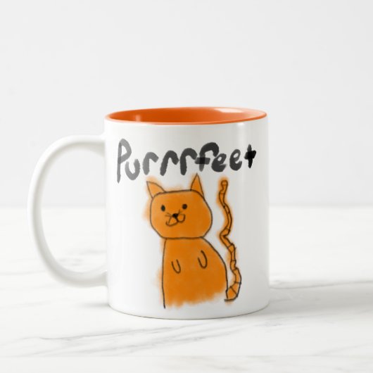 Tasse 2 Couleurs Musique de chat Purrpieds (Gauche)