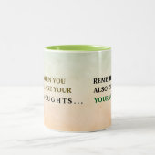 Tasse 2 Couleurs Musique de citation de vie (Centre)