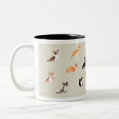 Tasse 2 Couleurs Musique de Corgi (Gauche)