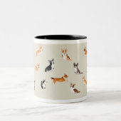 Tasse 2 Couleurs Musique de Corgi (Centre)
