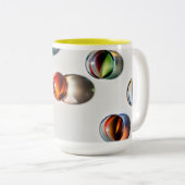 Tasse 2 Couleurs Musique de couleur ronde (Devant droit)