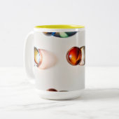 Tasse 2 Couleurs Musique de couleur ronde (Devant gauche)