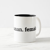 Tasse 2 Couleurs Musique de définition de femme (Devant droit)