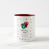 Tasse 2 Couleurs Musique de fête des fêtes (Centre)