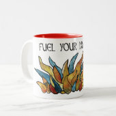 Tasse 2 Couleurs Musique de feu interne (Devant gauche)