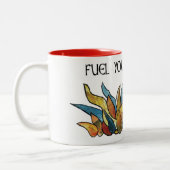Tasse 2 Couleurs Musique de feu interne (Gauche)
