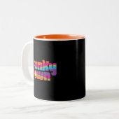 Tasse 2 Couleurs Musique de Funky Town (Devant gauche)